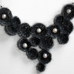 Multiple Cup Necklace With Pearls